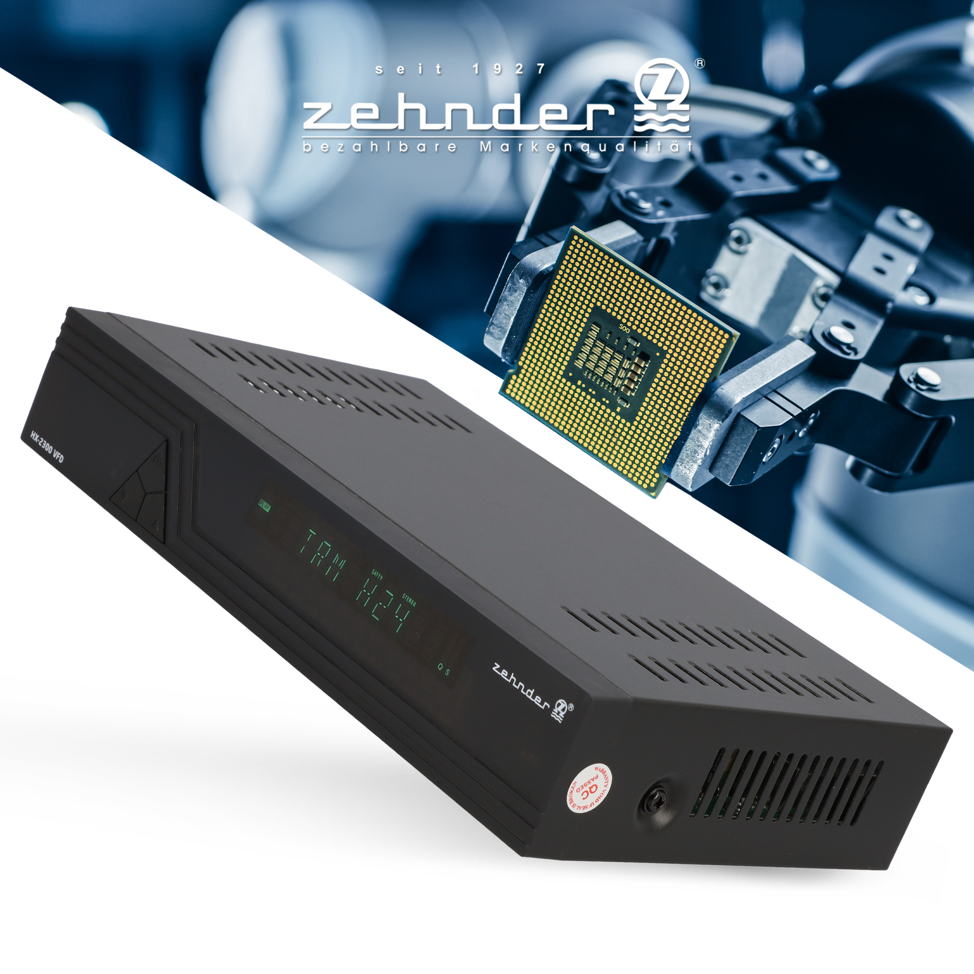 Zehnder HX-2300 VFD DVB-S2 Digitaler Satelliten-Receiver FHD – Bild 4