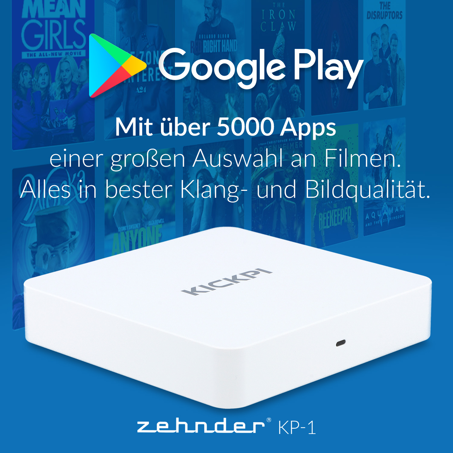 Zehnder KP-1 – 4K IP-Streaming Box mit Android TV 11 – Bild 2