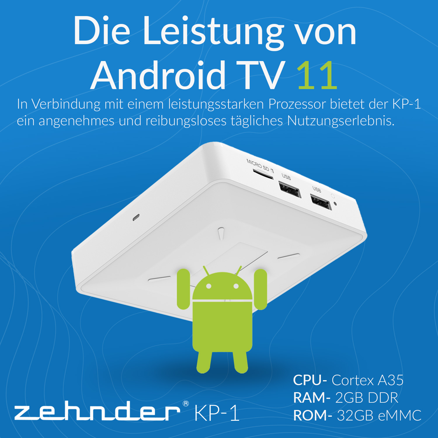 Zehnder KP-1 – 4K IP-Streaming Box mit Android TV 11 – Bild 6